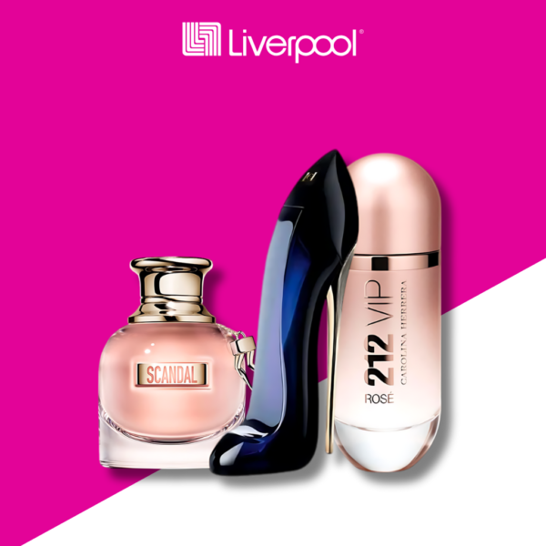 Combo 3 Perfumes - Scandal, Good Girl e 212 Rose 100ml